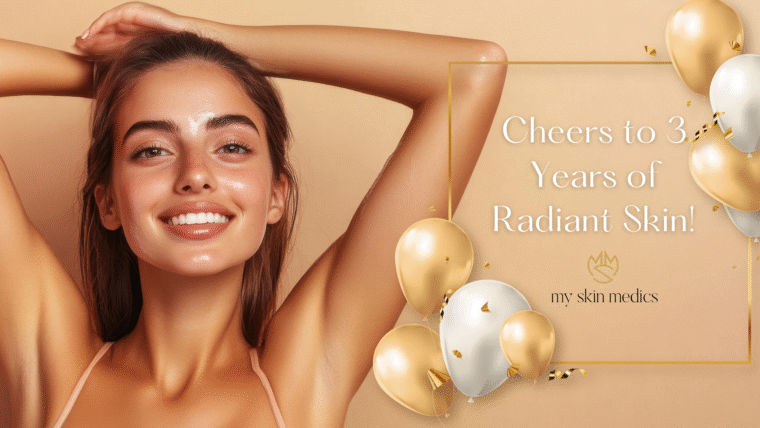Cheers to 3 Years of Radiant Skin! 🎉